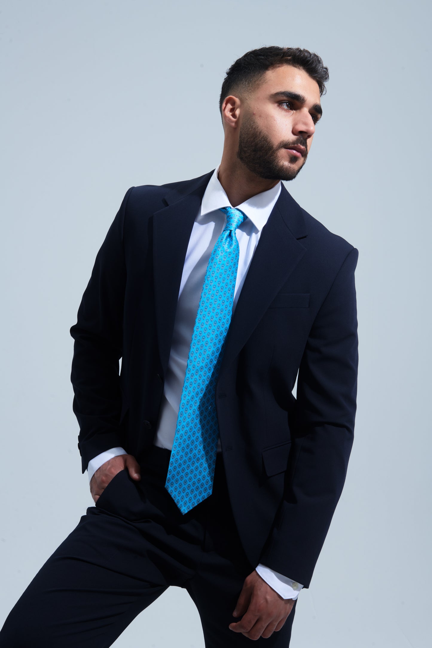 Abstract Blue Tie
